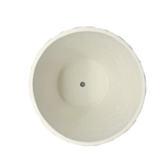 6.25" Embossed Floral Splash DIY Ceramic Vase by Make Market®